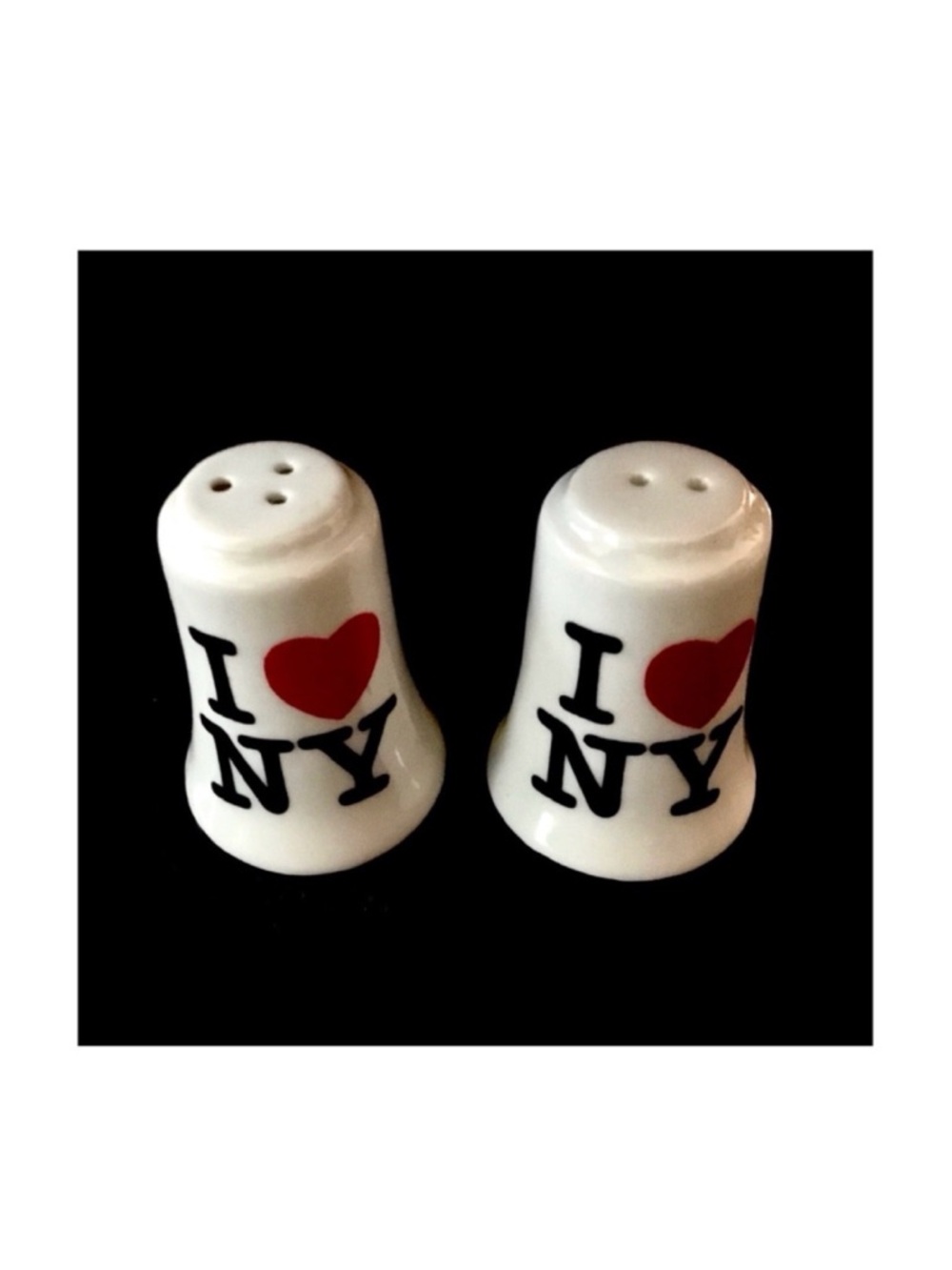 I ❤️ NY Souvenir Ceramic Salt & Pepper Shakers